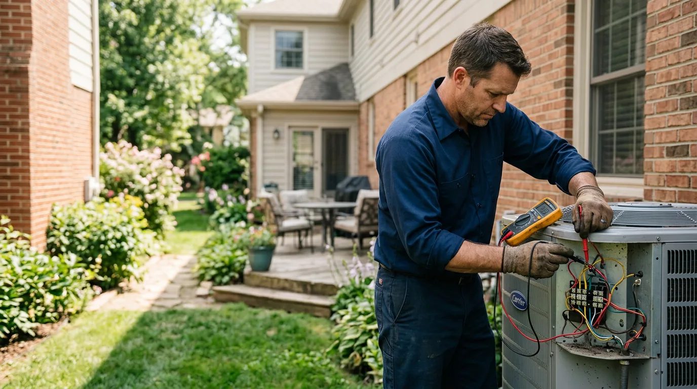 HVAC technician working near Baylis, IL
